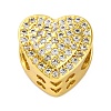 Rack Plating Brass Micro Pave Cubic Zirconia Beads KK-Z081-01C-1