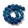 Natural Agate(Dyed & Heated) Beads Strands G-K390-A17-01-4