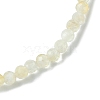 3mm Natural Yellow Quartz Faceted Round Beaded Stretch Bracelets for Women BJEW-JB10842-04-3