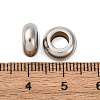 304 Stainless Steel European Beads STAS-P397-01A-P-3