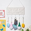 Bohemian Style Handmade Macrame Cotton Hanging Ornament HJEW-WH0068-24-3