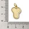 Brass Micro Pave Cubic Zirconia Pendants KK-K354-02G-Y-3