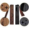 CRASPIRE 1 set Rosewood & African Blackwood Bookmarks Set AJEW-CP0001-78N-3