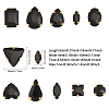 CHGCRAFT 140Pcs 12 Style Mixed Shape Sew on Rhinestone FIND-CA0007-43D-2