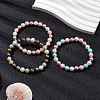 Shell Pearl Beads Stretch Braclets For Women BJEW-JB11340-1