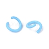 Spray Painted Iron Open Jump Rings IFIN-T017-04B-08-3