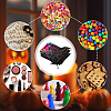 Halloween Theme Spider Printed Organza Drawstring Bags ABAG-WH20021-006F-7