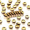 Brass Rhinestone Spacer Beads RB-A014-Z8mm-10G-1