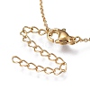Brass Micro Pave Clear Cubic Zirconia Pendant Necklaces NJEW-R256-09-5