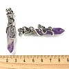 Natural Amethyst Faceted Double Termimal Pointed Big Pendants G-P547-03AS-04-3