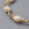 Natural Pearl Beaded Bracelets BJEW-JB04888-4