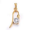 Cubic Zirconia Pendants STAS-P216-07G-1