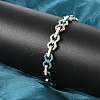 304 Stainless Steel Link Chain Bracelets for Women BJEW-F488-69P-3