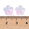 Dyed & Heated Glass Bead Caps GLAA-C042-01M-3