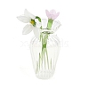 Handmade Lampwork Birthday Flower & Vase Set for Tabletop Display LAMP-D007-002L-1