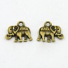 Vintage Elephant Charms A-PALLOY-ZN-47017-AB-F-1