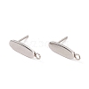 201 Stainless Steel Stud Earring Findings STAS-G266-18P-1