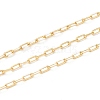 Handmade Golden Brass Enamel Link Chains CHC-M021-66A-08-1