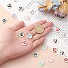 50Pcs 5 Colors Alloy Enamel Pendants ENAM-CJ0004-27-4