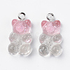 Transparent Resin Pendants X-RESI-R429-31C-1