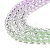 Transparent Gradient Color Glass Beads Strands GLAA-G101-2mm-03-5