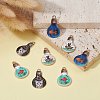 8Pcs 4 Style Alloy Enamel Pendants ENAM-YW0003-06-5