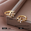 304 Stainless Steel Pave Cubic Zirconia Hoop Earrings for Women LD1323-1-1
