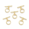 Brass Toggle Clasps KK-Q764-07G-3