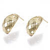 Brass Half Hoop Earrings KK-N232-110G-NF-1