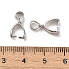 Anti-Tarnish 925 Sterling Silver Ice Pick Pinch Bails STER-Z007-11C-3