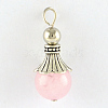 Natural Rose Quartz Pendants G-Q459-02Q-1