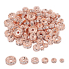 Brass Rhinestone Spacer Beads RB-PH0008-22RG-NF-1