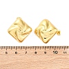 Rhombus 304 Stainless Steel Stud Earrings EJEW-A125-77G-5