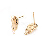 Brass Earring Findings KK-S356-442-NF-1