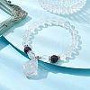 Natural Quartz Crystal Beaded Stretch Bracelets BJEW-JB10070-05-4