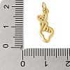 Rack Plating Brass & Clear Cubic Zirconia Pendants KK-S372-11G-3