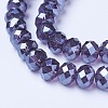 Electroplate Glass Beads Strands X-EGLA-A034-T2mm-A16-3