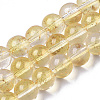 Transparent Spray Painted Glass Bead Strands GLAA-N035-03D-B08-1