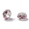 Alloy Rhinestone European Beads CPDL-H999-22-1-1