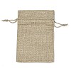 Christmas Printed Burlap Packing Pouches Drawstring Bags ABAG-Q053-02A-10-2