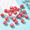 Glazed Porcelain Round Beads PORC-S489-8mm-14-5