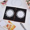 Gorgecraft 3 Sets 2 Styles Round Lace Scrapbooking Paper Pads DIY-GF0006-87-5