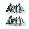 Tibetan Style Alloy Bat Brooches JEWB-A021-01A-AS-1