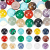 HOBBIESAY 36Pcs 18 Styles Mixed Gemstone Cabochons G-HY0001-55-1