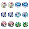 14Pcs 7 Colors Handmade Lampwork Beads LAMP-YW0004-09-1