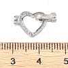 925 Sterling Silver Micro Pave Clear Cubic Zirconia Fold Over Clasps STER-P060-42P-3