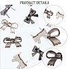 Gorgecraft 16 Sets 4 Styles Zinc Alloy Bowknot Shoe Buckle Clips FIND-GF0004-48-6