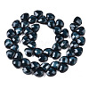 Opaque Solid Color Glass Beads Strands GLAA-N045-001-2