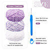 3 Rolls Polyester Chenille Wool Yarn OCOR-MB0001-06A-4
