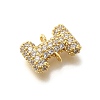 Brass Micro Pave Cubic Zirconia Links KK-I717-04I-2